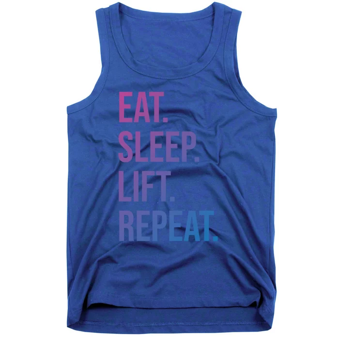 Gym Lifting Eat Sleep Lift Repeat Gift Tank Top