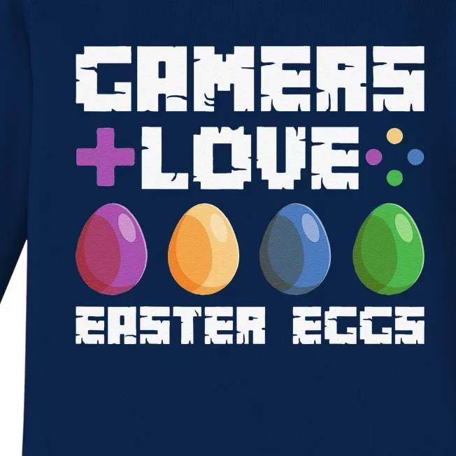 GAMERS LOVE EASTER EGGS Apparel Baby Long Sleeve Bodysuit