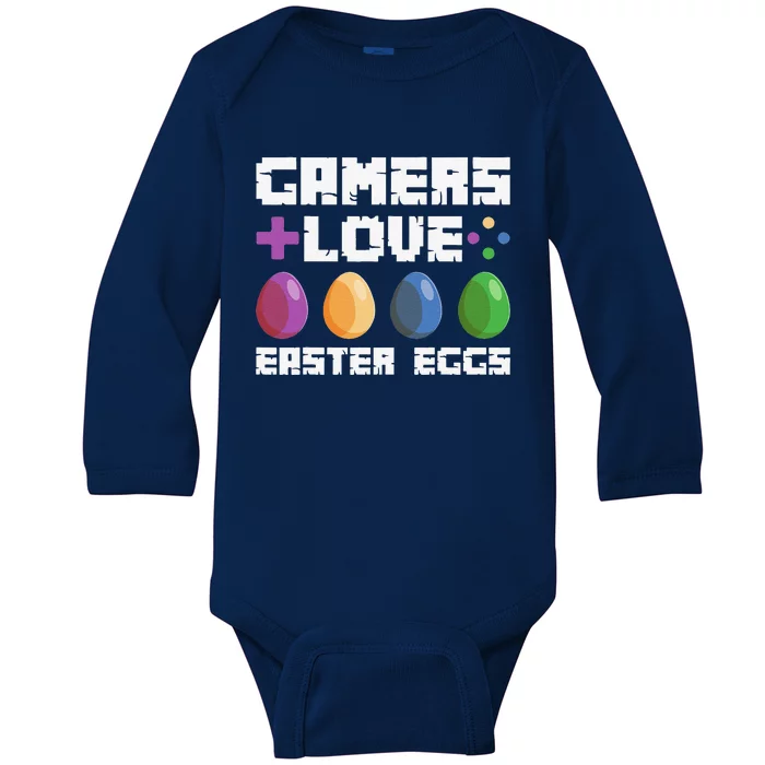 GAMERS LOVE EASTER EGGS Apparel Baby Long Sleeve Bodysuit