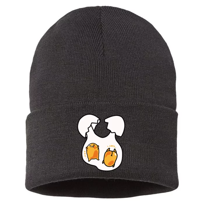 Gudetama Lazy Egg Twins Gift Sustainable Knit Beanie