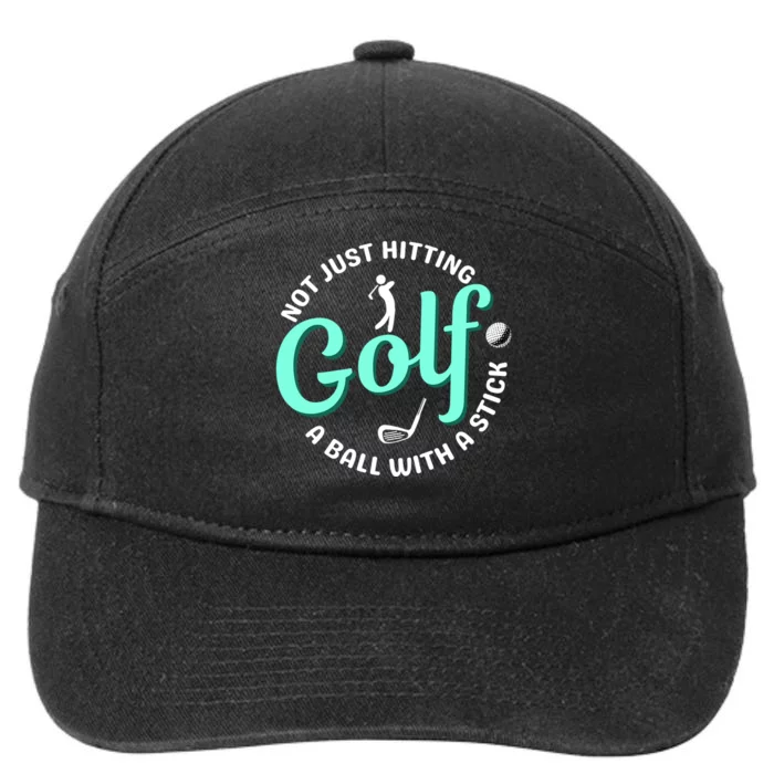 Golf Loving Father Golf Dad Gift For Dad Father's Day 7-Panel Snapback Hat