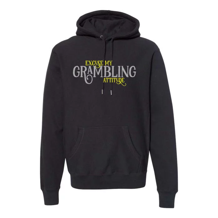 GRAMBLING LOUISIANA Funny Proud City Hometown Vintage Premium Hoodie