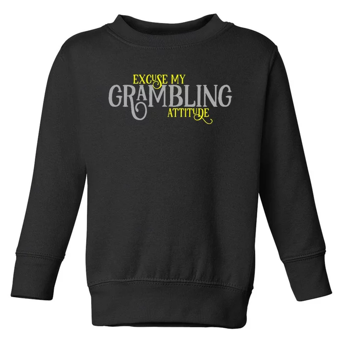 GRAMBLING LOUISIANA Funny Proud City Hometown Vintage Toddler Sweatshirt