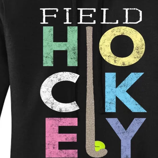 Girls Love Field Hockey Fun Birthday Gift Product Gift Women's Pullover Hoodie