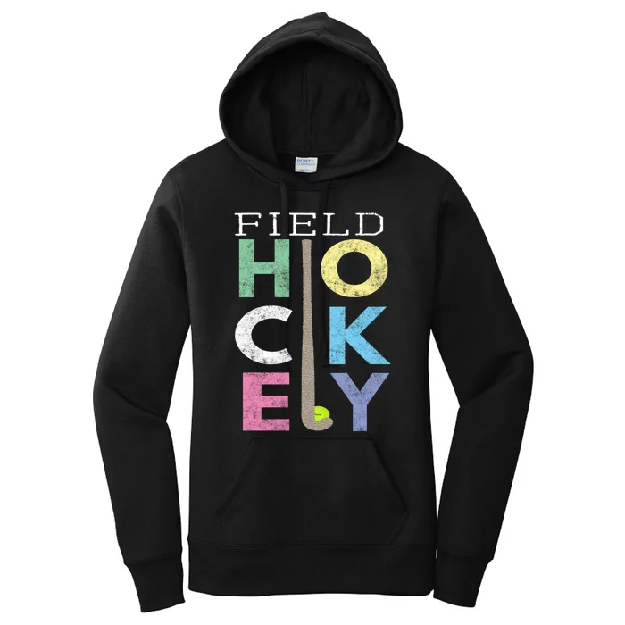 Girls Love Field Hockey Fun Birthday Gift Product Gift Women's Pullover Hoodie