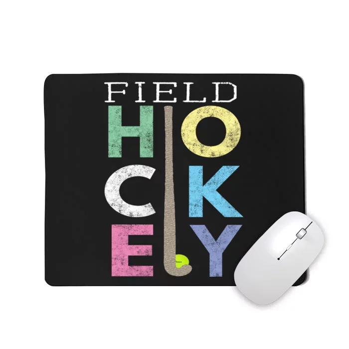 Girls Love Field Hockey Fun Birthday Gift Product Gift Mousepad