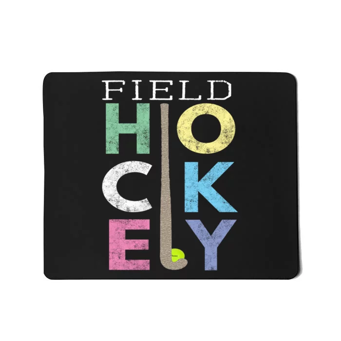 Girls Love Field Hockey Fun Birthday Gift Product Gift Mousepad