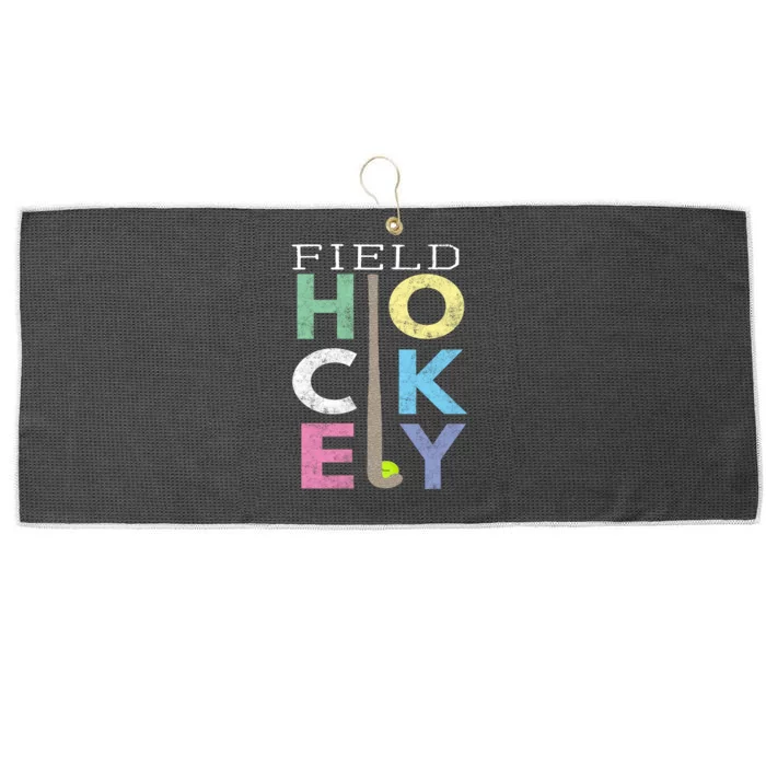 Girls Love Field Hockey Fun Birthday Gift Product Gift Large Microfiber Waffle Golf Towel