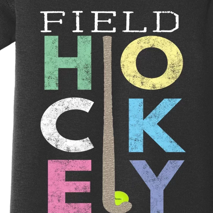 Girls Love Field Hockey Fun Birthday Gift Product Gift Baby Bodysuit