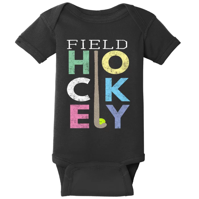 Girls Love Field Hockey Fun Birthday Gift Product Gift Baby Bodysuit