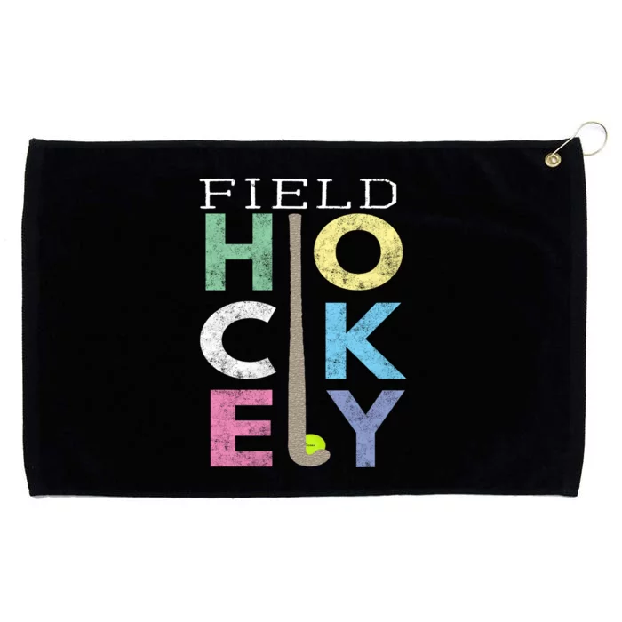 Girls Love Field Hockey Fun Birthday Gift Product Gift Grommeted Golf Towel