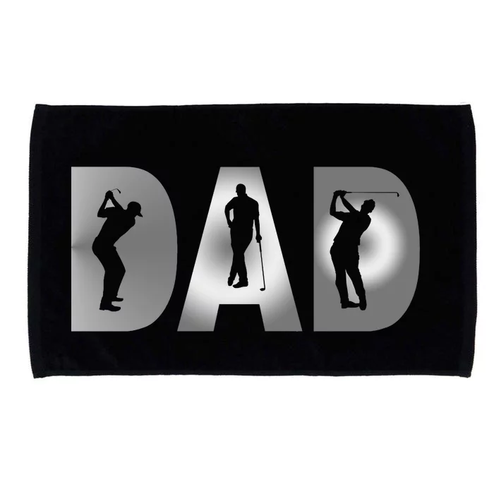 Golf Lover Fun Golf Dad Gift For Dad Father's Day Microfiber Hand Towel