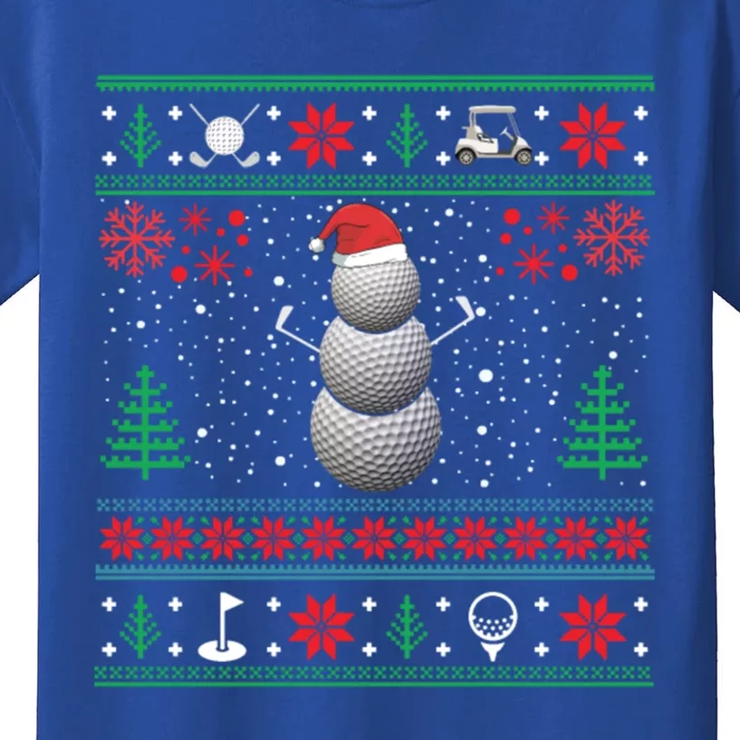 Golf Lover Funny Golf Ugly Christmas Sweaters Cute Gift Kids T-Shirt