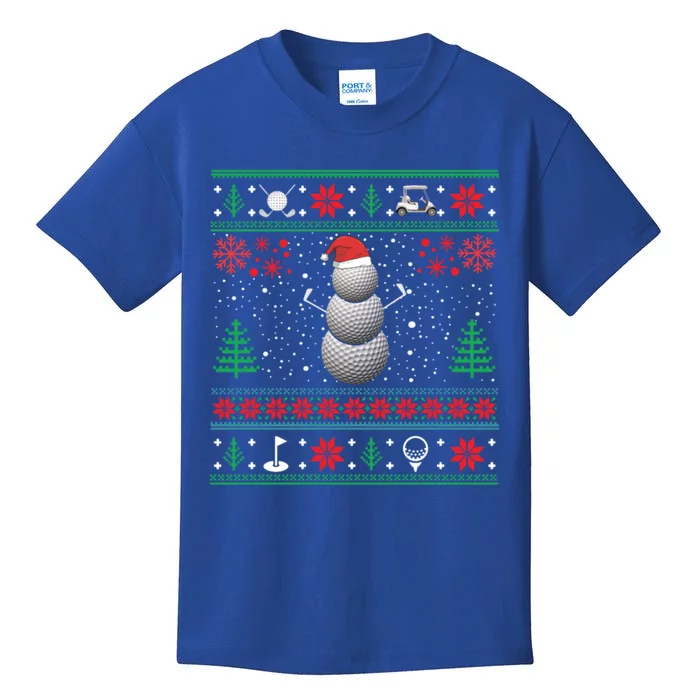 Golf Lover Funny Golf Ugly Christmas Sweaters Cute Gift Kids T-Shirt