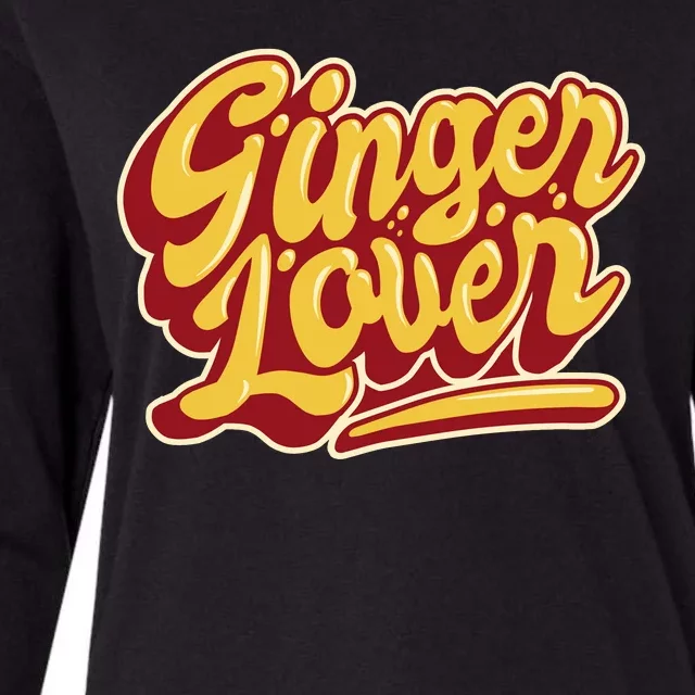 Ginger Lover Funny Redhead Retro Womens Cotton Relaxed Long Sleeve T-Shirt