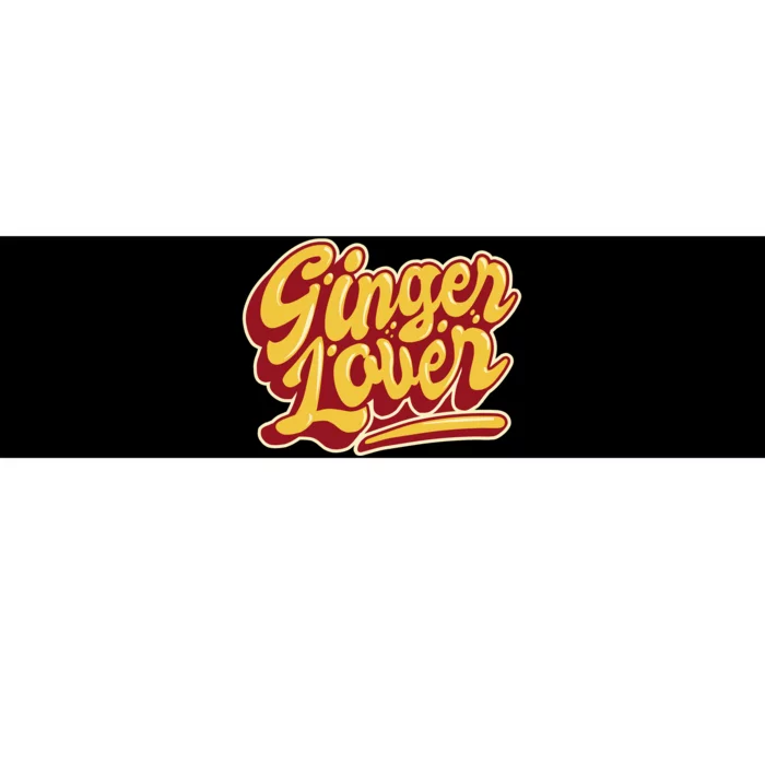 Ginger Lover Funny Redhead Retro Bumper Sticker