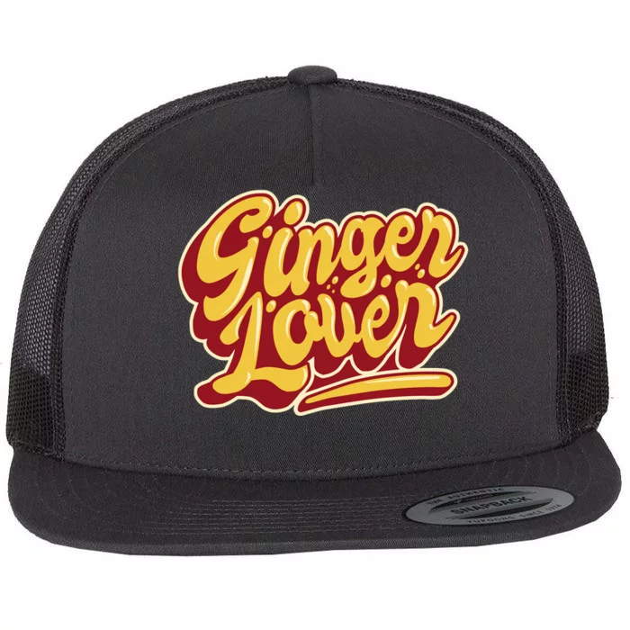 Ginger Lover Funny Redhead Retro Flat Bill Trucker Hat