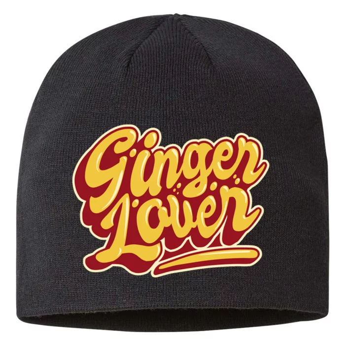 Ginger Lover Funny Redhead Retro 8 1/2in Sustainable Knit Beanie