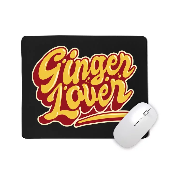 Ginger Lover Funny Redhead Retro Mousepad