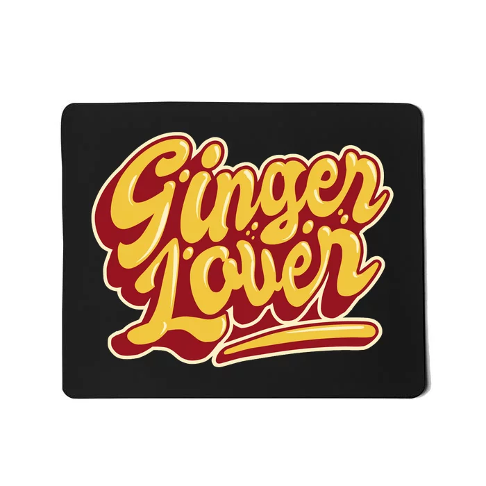 Ginger Lover Funny Redhead Retro Mousepad