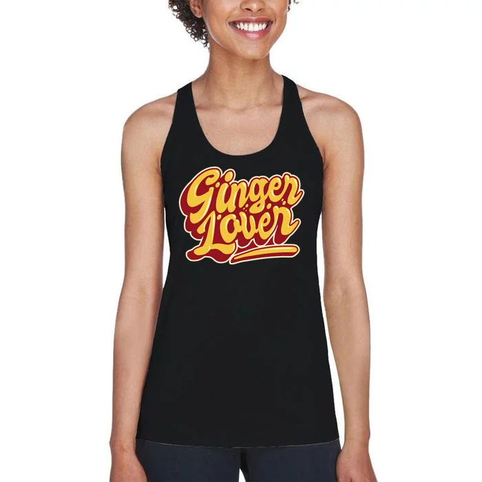 Ginger Lover Funny Redhead Retro Women's Racerback Tank