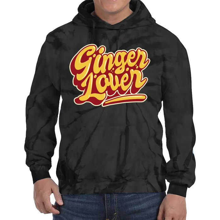 Ginger Lover Funny Redhead Retro Tie Dye Hoodie