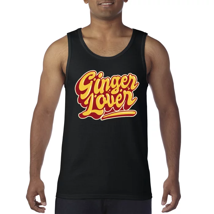 Ginger Lover Funny Redhead Retro Tank Top