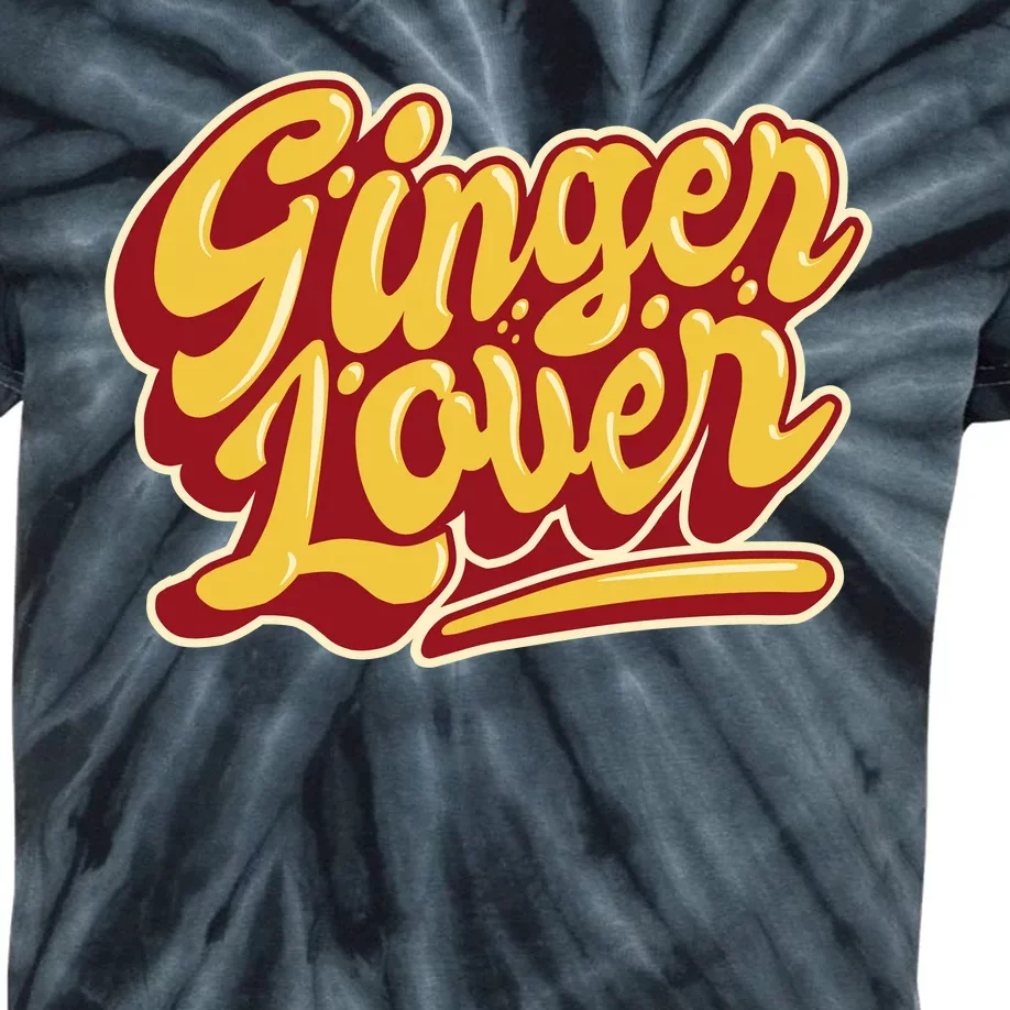 Ginger Lover Funny Redhead Retro Kids Tie-Dye T-Shirt