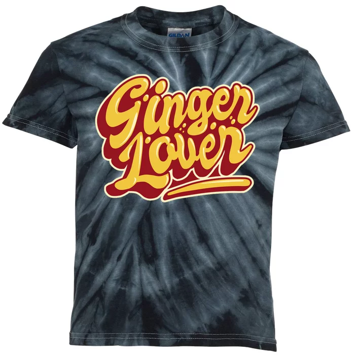 Ginger Lover Funny Redhead Retro Kids Tie-Dye T-Shirt