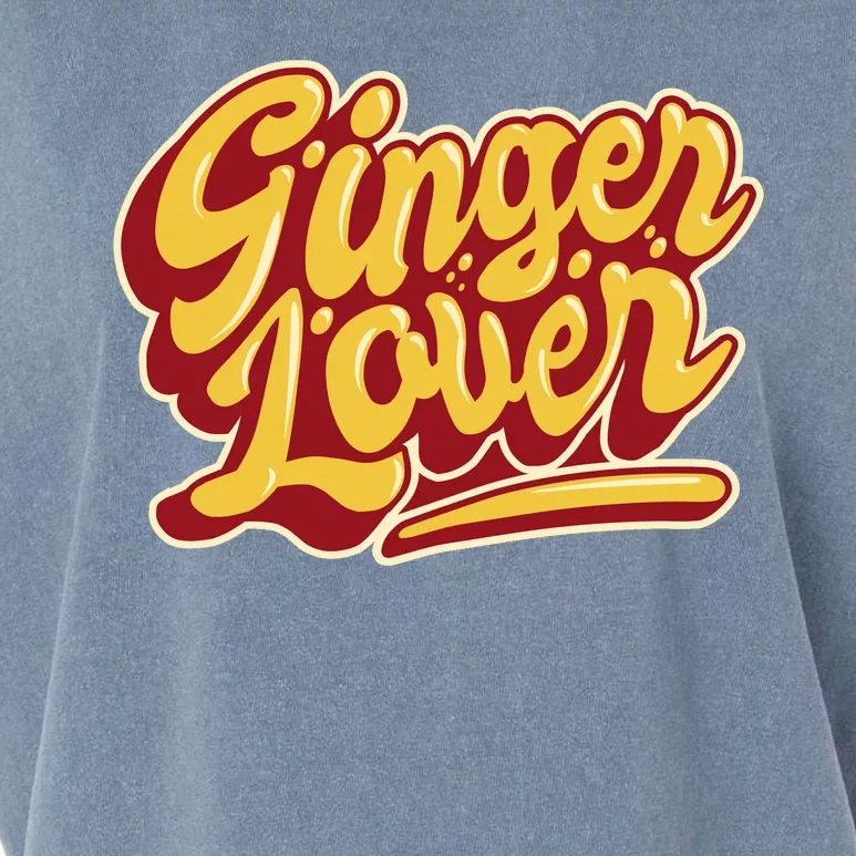 Ginger Lover Funny Redhead Retro Garment-Dyed Women's Muscle Tee