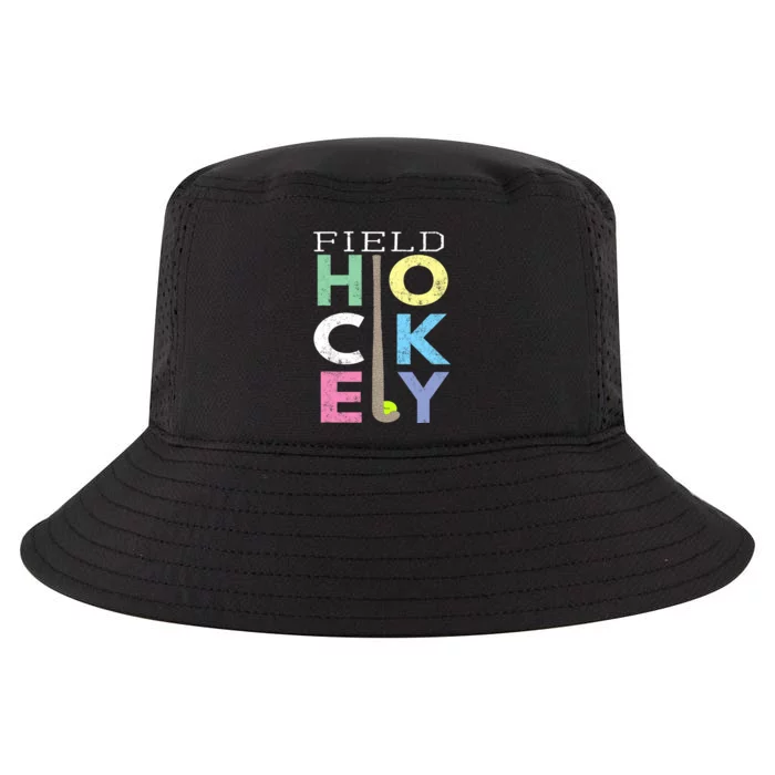 Girl Love Field Hockey Fun Birthday Gift product Cool Comfort Performance Bucket Hat