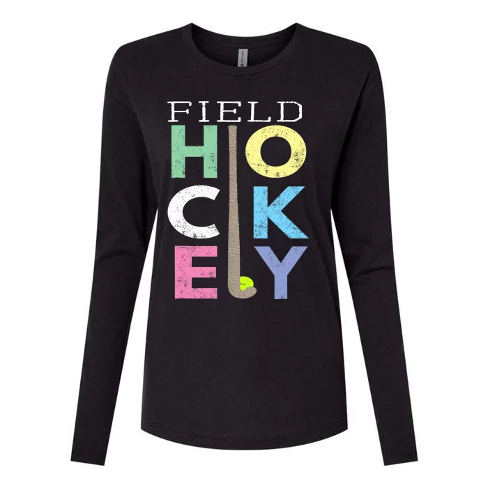 Girl Love Field Hockey Fun Birthday Gift product Womens Cotton Relaxed Long Sleeve T-Shirt