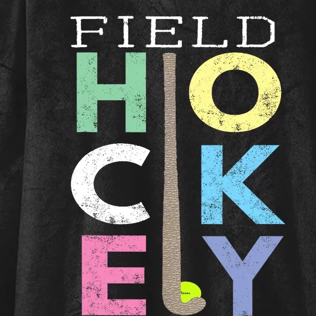 Girl Love Field Hockey Fun Birthday Gift product Hooded Wearable Blanket