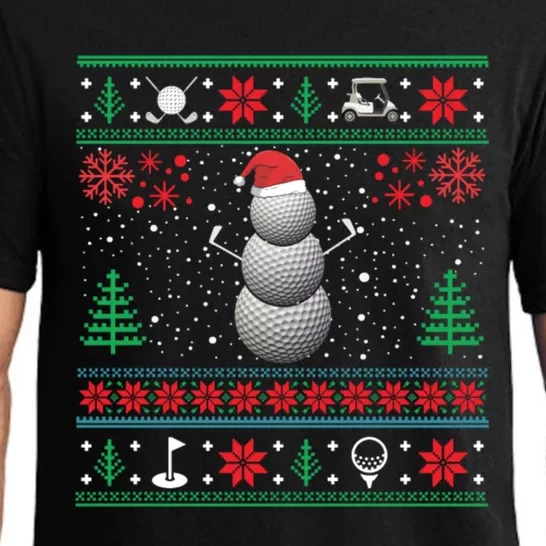 Golf Lover Funny Golf Ugly Christmas Sweaters Gift Pajama Set