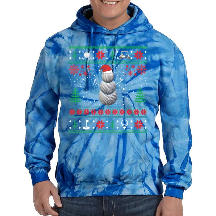 Golf Lover Funny Golf Ugly Christmas Sweaters Gift Tie Dye Hoodie