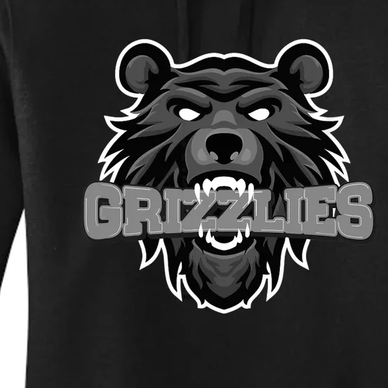 Grizzlies Lovers Fan Animal Wildlife Team Supporter Sports Women's Pullover Hoodie