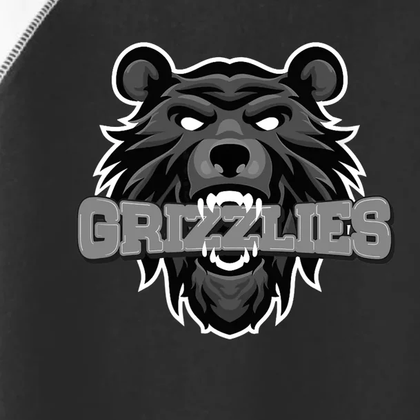 Grizzlies Lovers Fan Animal Wildlife Team Supporter Sports Toddler Fine Jersey T-Shirt