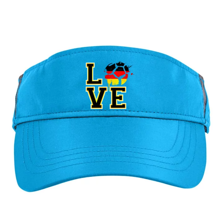 Germany Love Futbol Adult Drive Performance Visor