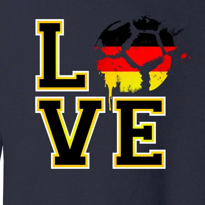 Germany Love Futbol Toddler Sweatshirt