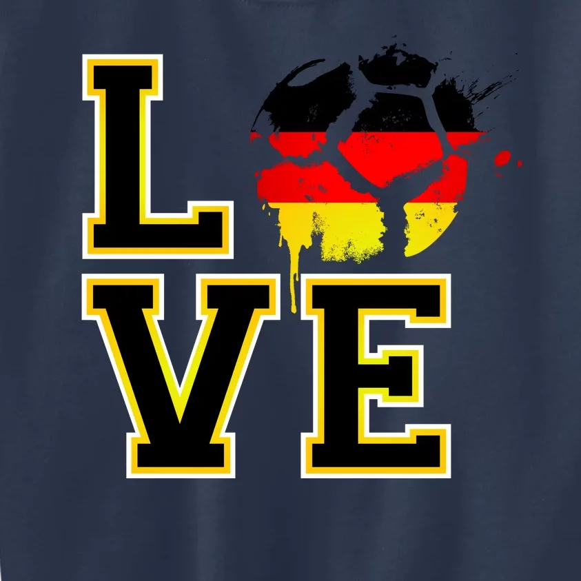 Germany Love Futbol Kids Sweatshirt