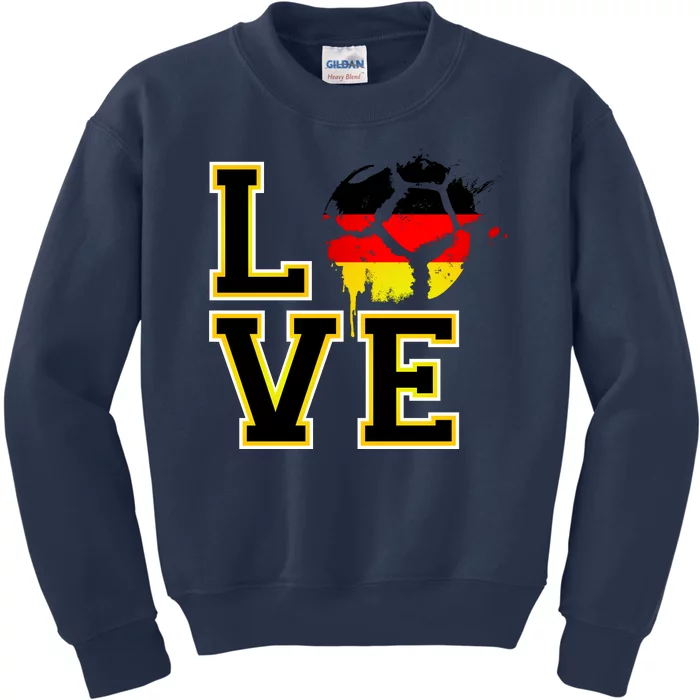 Germany Love Futbol Kids Sweatshirt