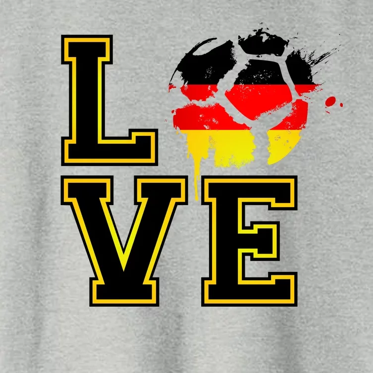 Germany Love Futbol Women's Crop Top Tee