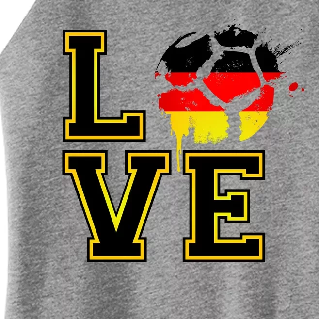 Germany Love Futbol Women’s Perfect Tri Rocker Tank