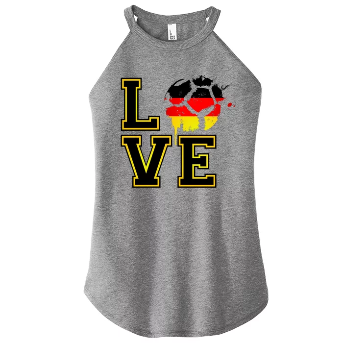 Germany Love Futbol Women’s Perfect Tri Rocker Tank