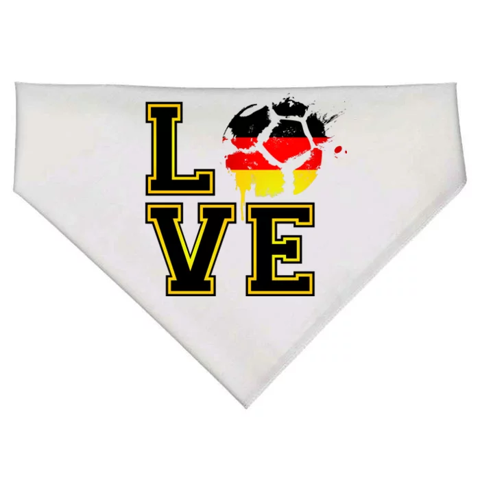 Germany Love Futbol USA-Made Doggie Bandana