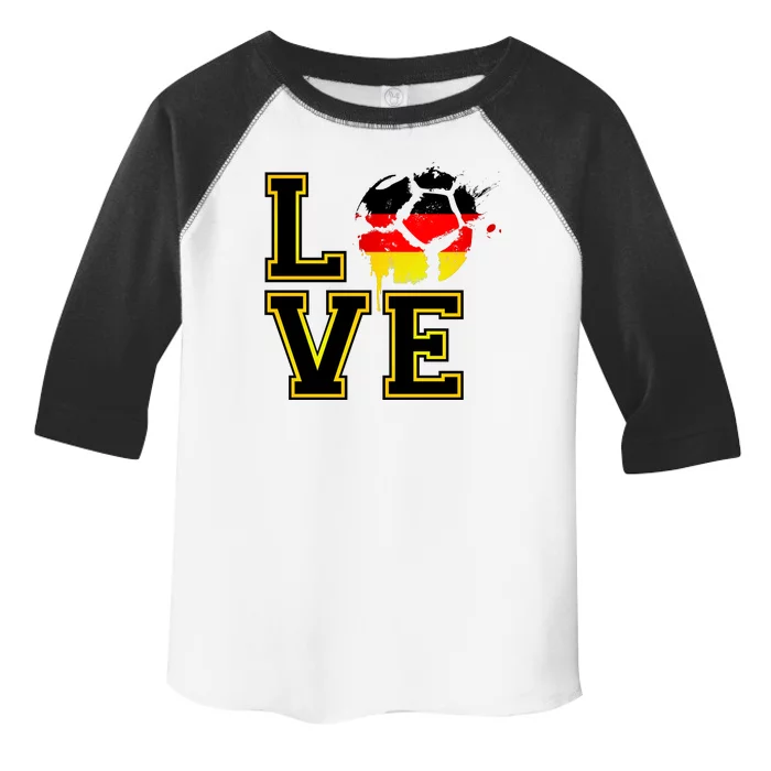 Germany Love Futbol Toddler Fine Jersey T-Shirt