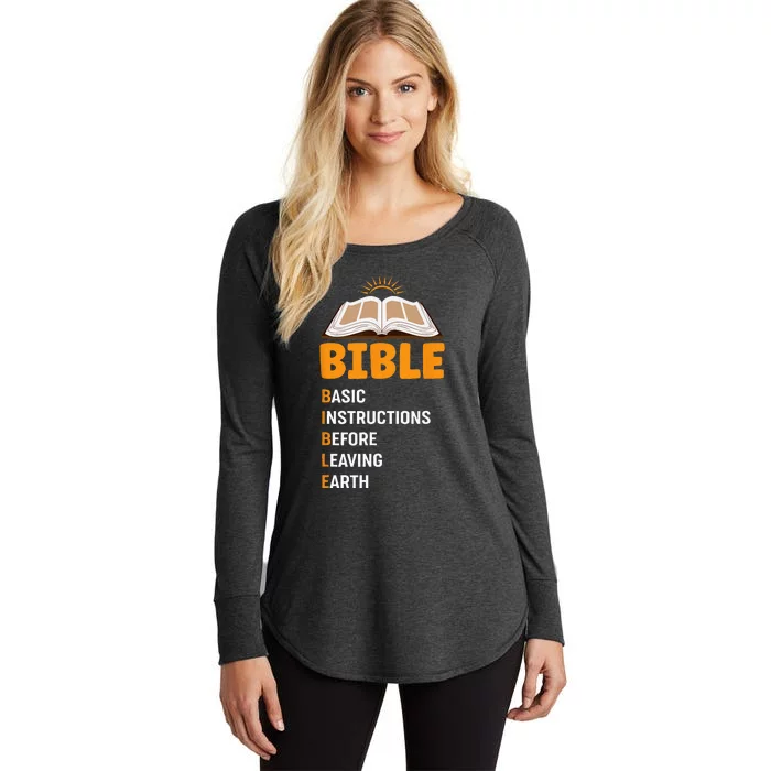 God Loving Funny Religious Bible Women's Perfect Tri Tunic Long Sleeve Shirt