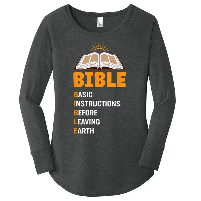 God Loving Funny Religious Bible Women's Perfect Tri Tunic Long Sleeve Shirt