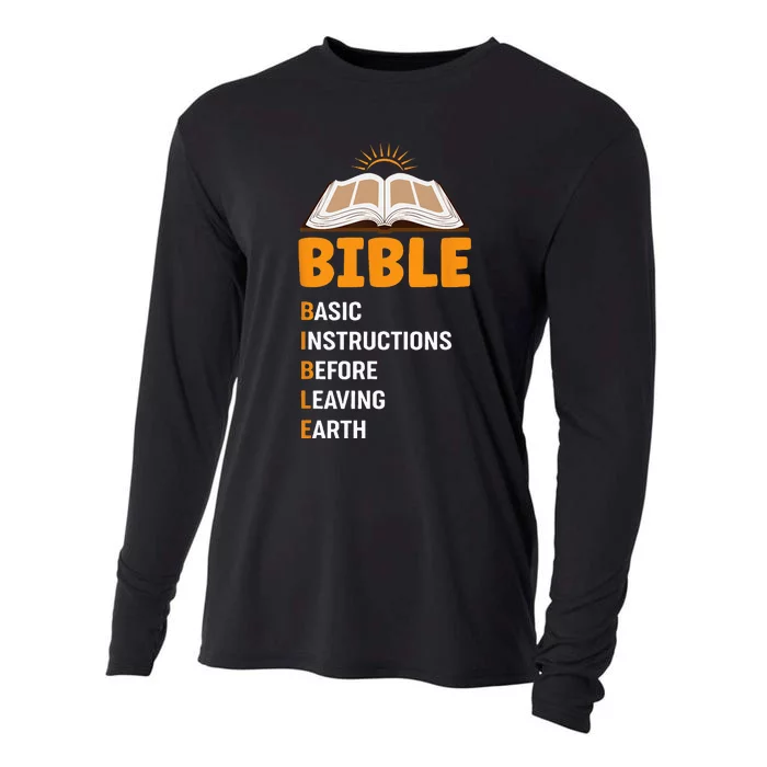 God Loving Funny Religious Bible Cooling Performance Long Sleeve Crew