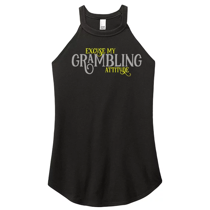 Grambling Louisiana Funny Proud City Hometown Vintage Women’s Perfect Tri Rocker Tank